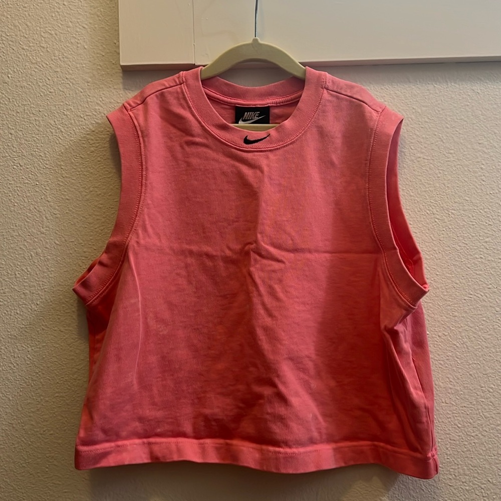 Nike pink vintage inspired top size medium